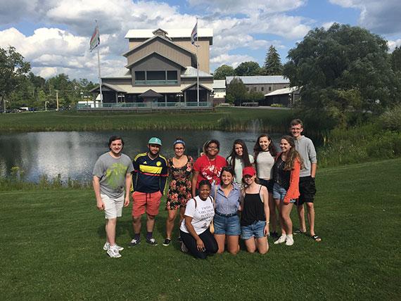 Students at the Glimmerglass Opera for 糖心vlog官网's theater pre-orientation program.
